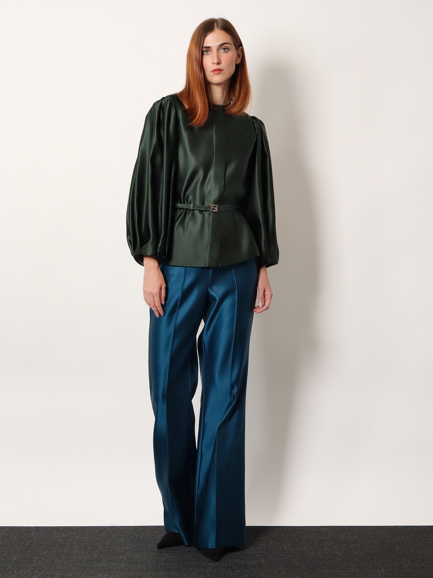 Duchesse silk trousers