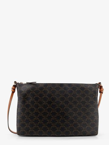Celine - Duo Triomphe Canvas Shoulder Bag duo-triomphe-canvas-shoulder-bag