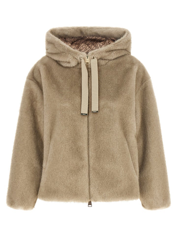 Herno - Eco fur hooded