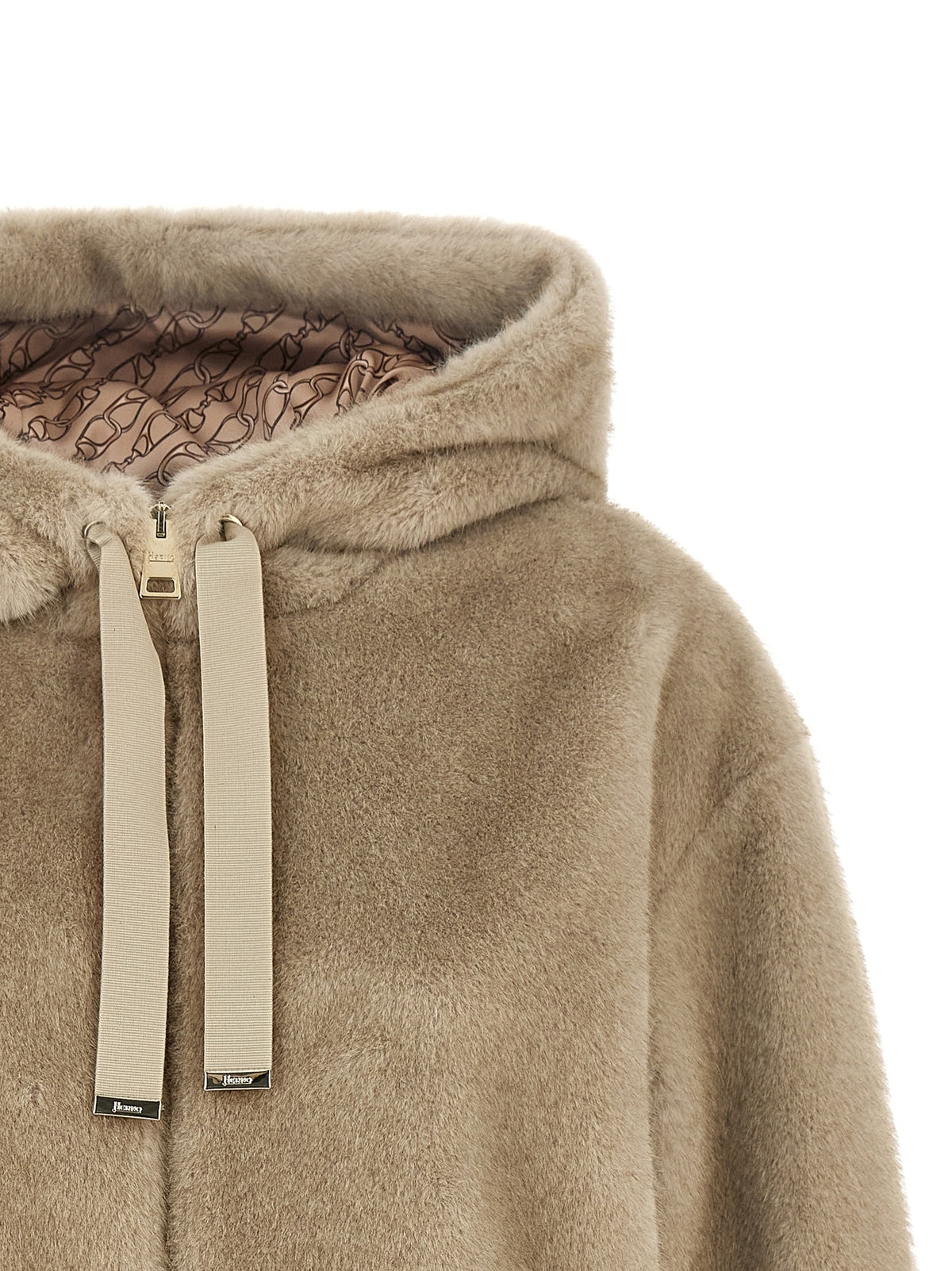 Herno - Eco fur hooded