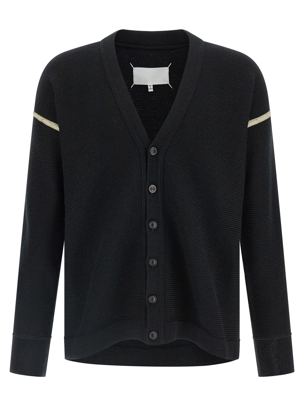 Maison Margiela - Elbow patch cardigan Black M