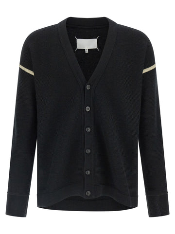 Maison Margiela - Elbow patch cardigan Black M