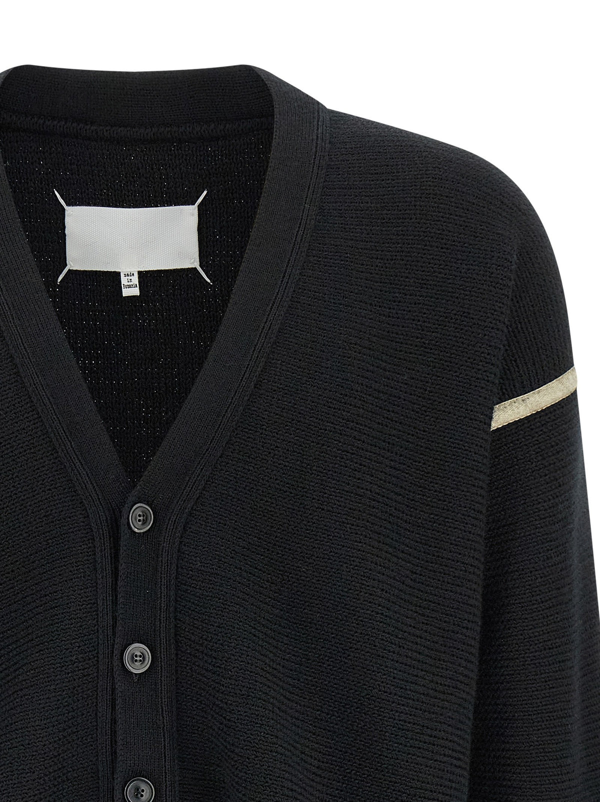 Maison Margiela - Elbow patch cardigan