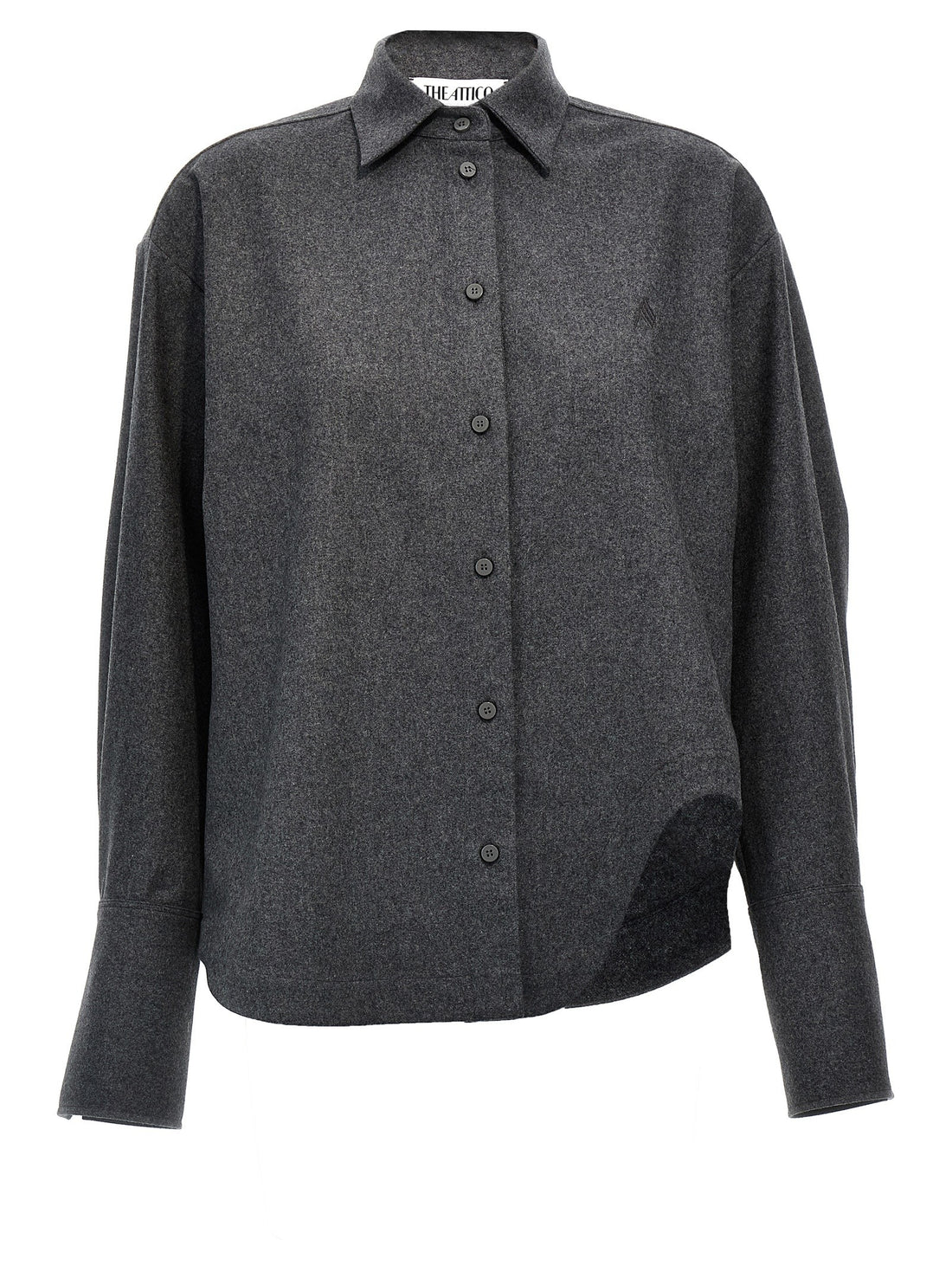 The Attico - 'Eliza' shirt gray 40 IT