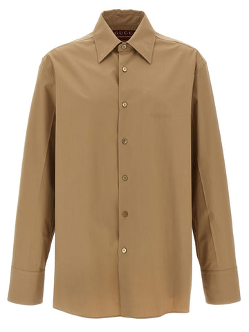 Gucci - Embossed logo shirt
