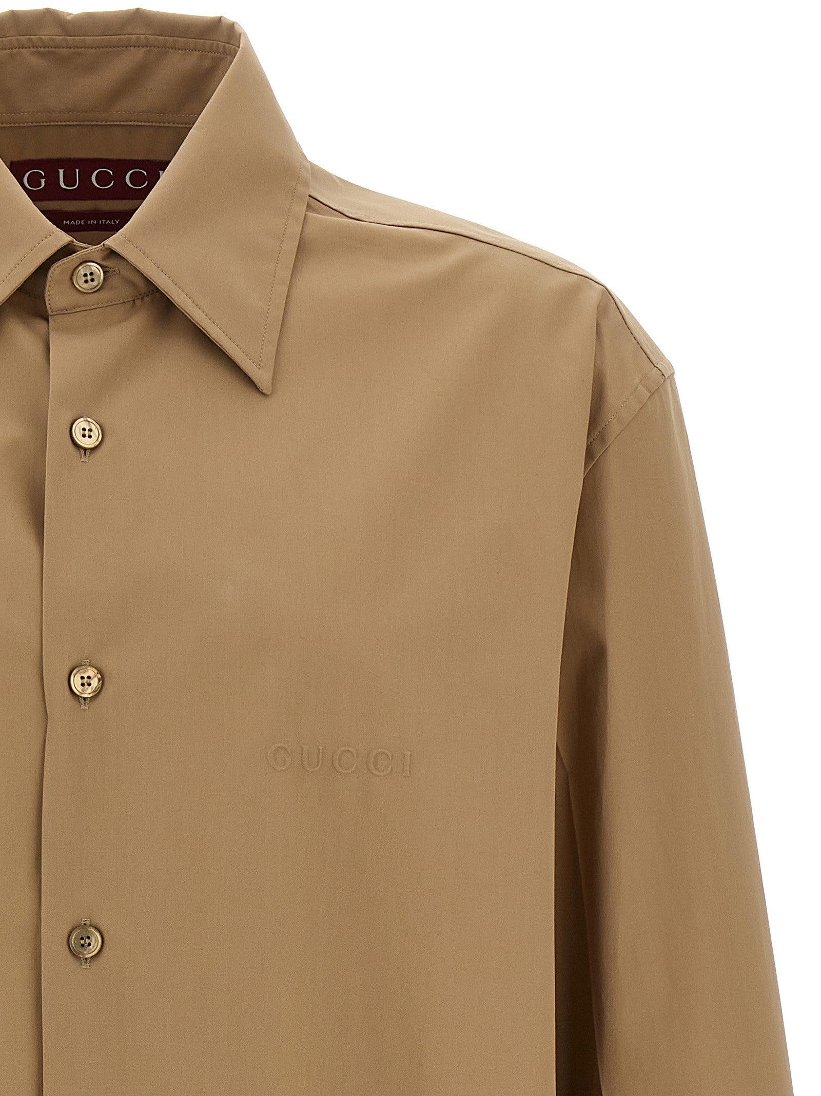 Gucci - Embossed logo shirt