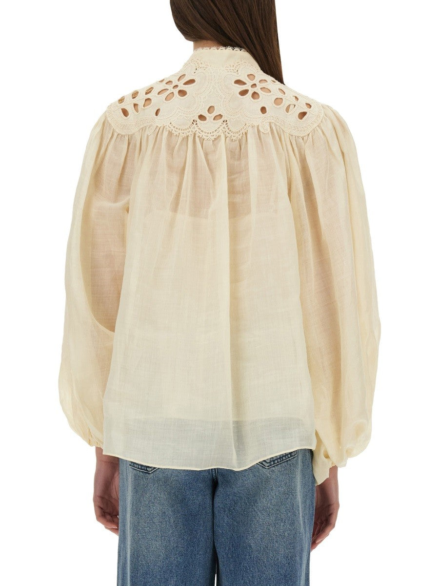 ZIMMERMANN ZIMMERMANN - EMBROIDERED BLOUSE "COCO"