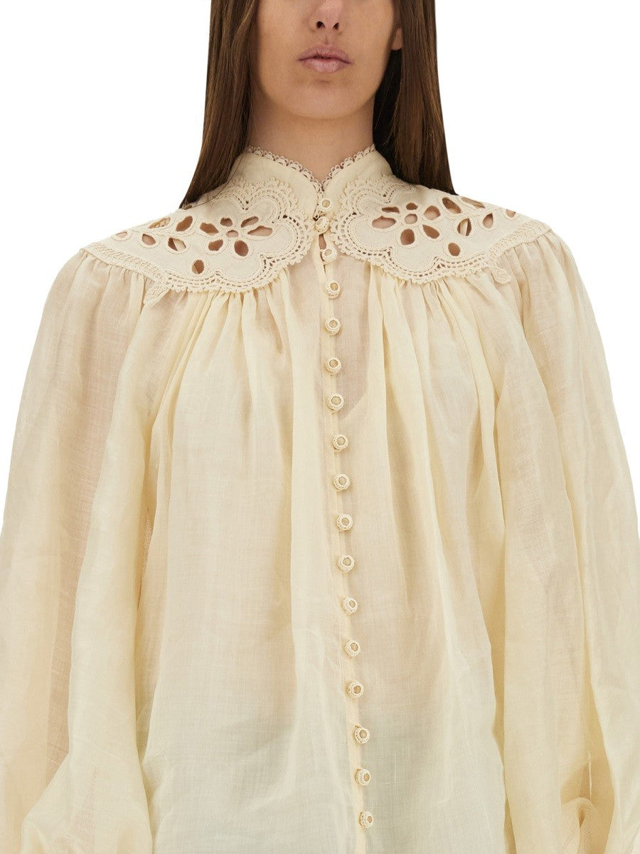 ZIMMERMANN ZIMMERMANN - EMBROIDERED BLOUSE "COCO"