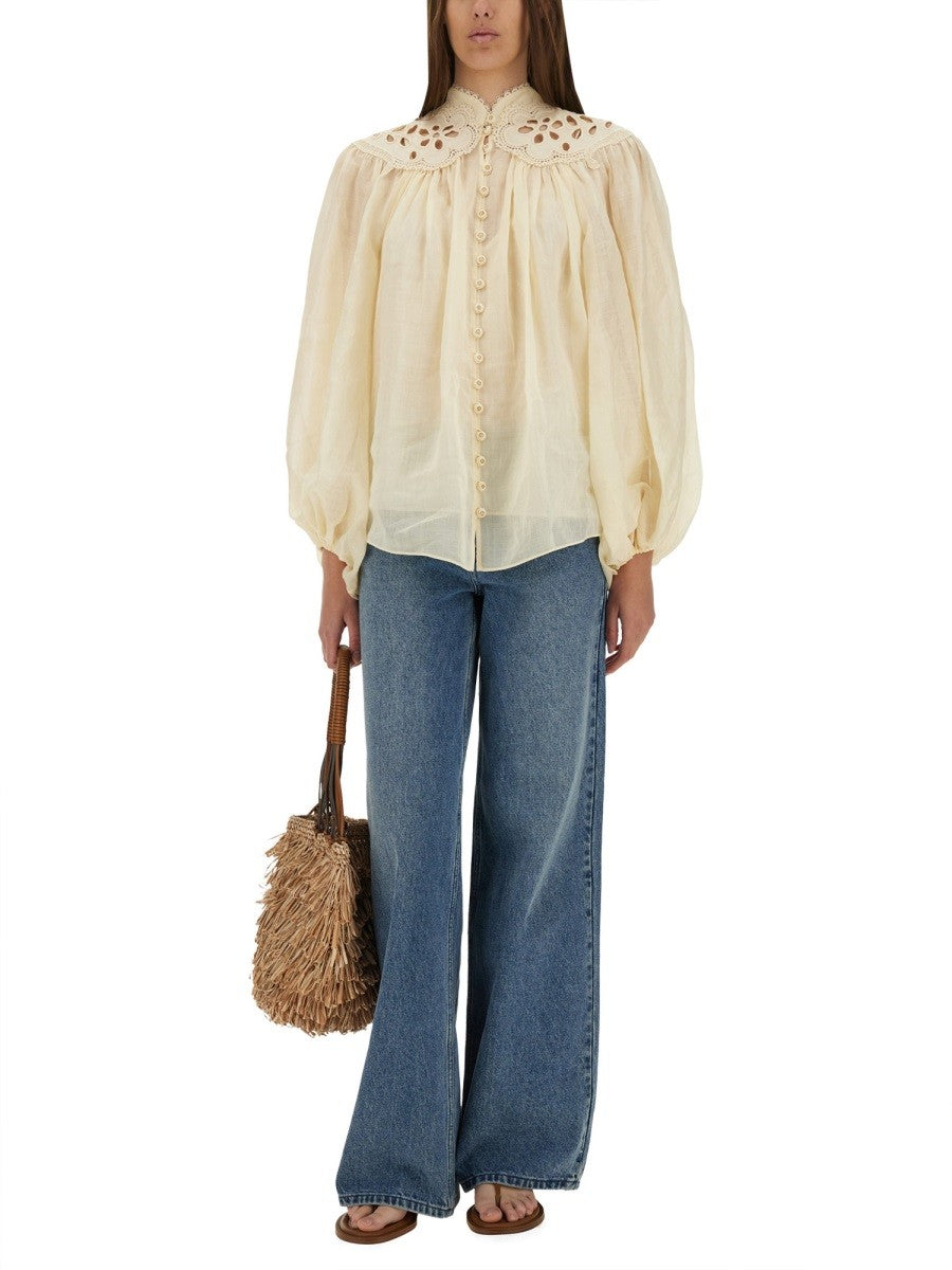 ZIMMERMANN ZIMMERMANN - EMBROIDERED BLOUSE "COCO"