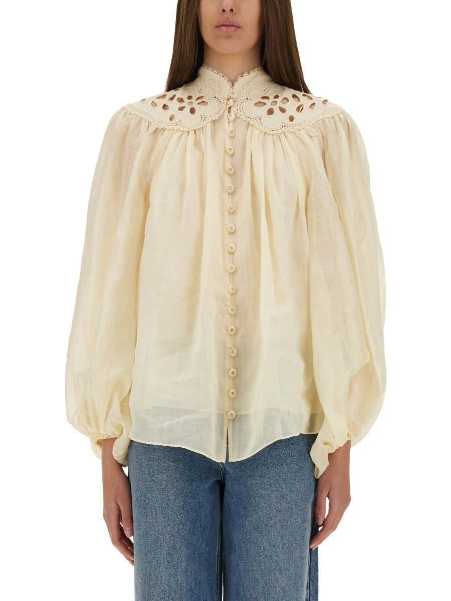 ZIMMERMANN ZIMMERMANN - EMBROIDERED BLOUSE "COCO"