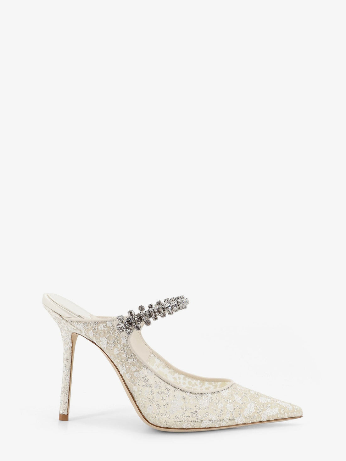 Jimmy Choo Embroidered tulle décolleté
