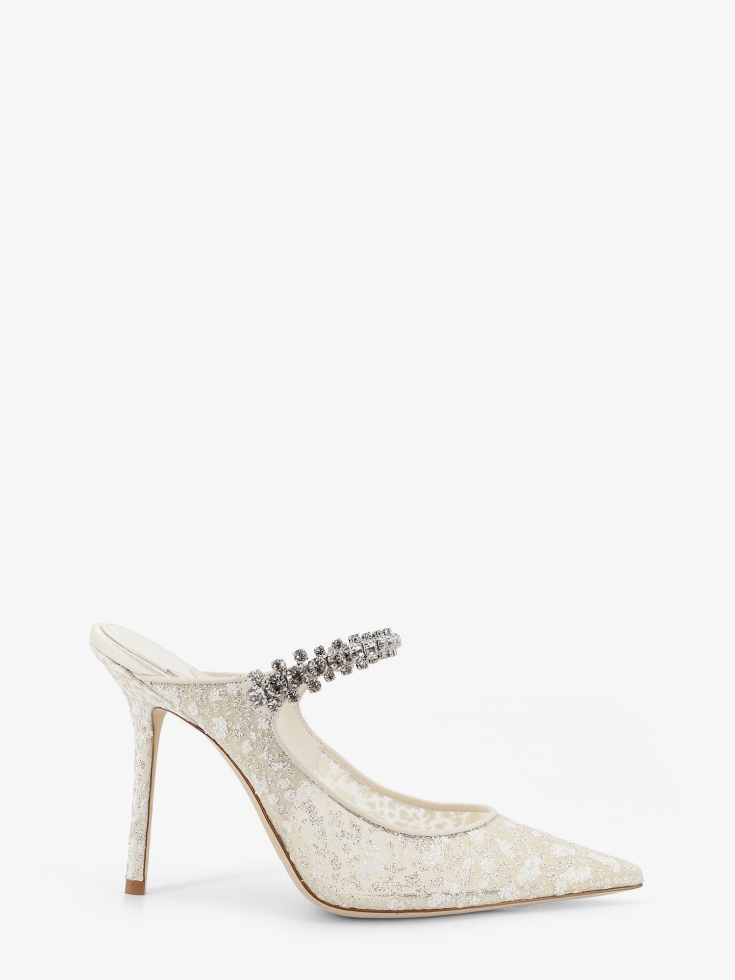 Jimmy Choo Embroidered tulle décolleté