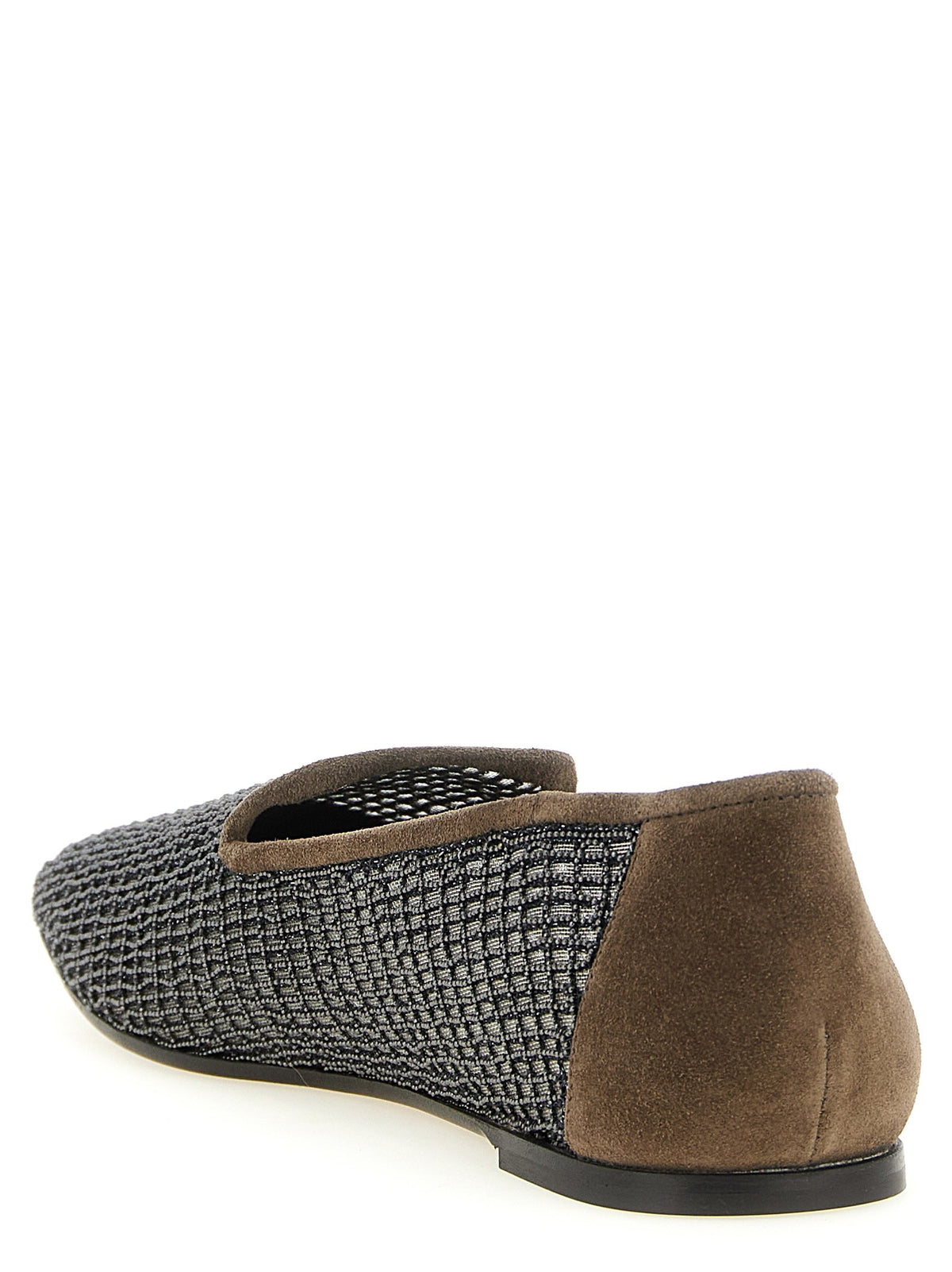 Brunello Cucinelli - 'Embroidery' mesh loafers