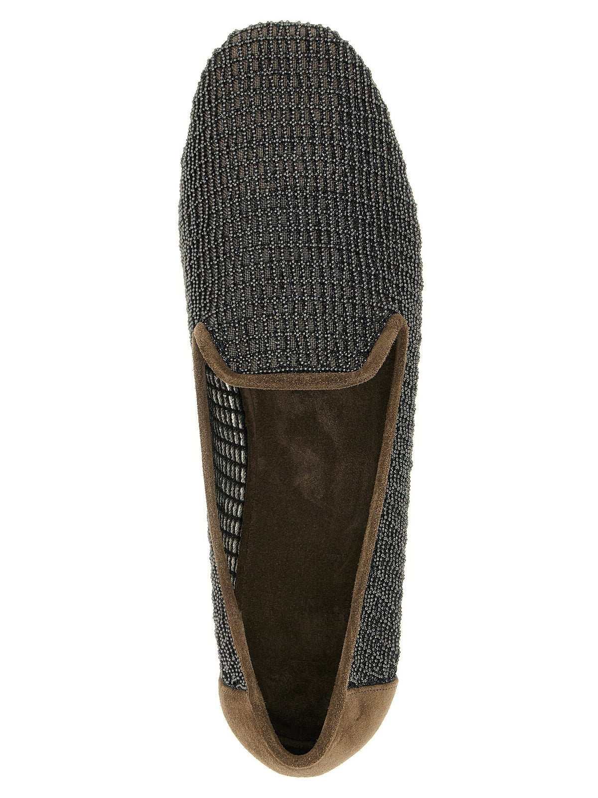 Brunello Cucinelli - 'Embroidery' mesh loafers