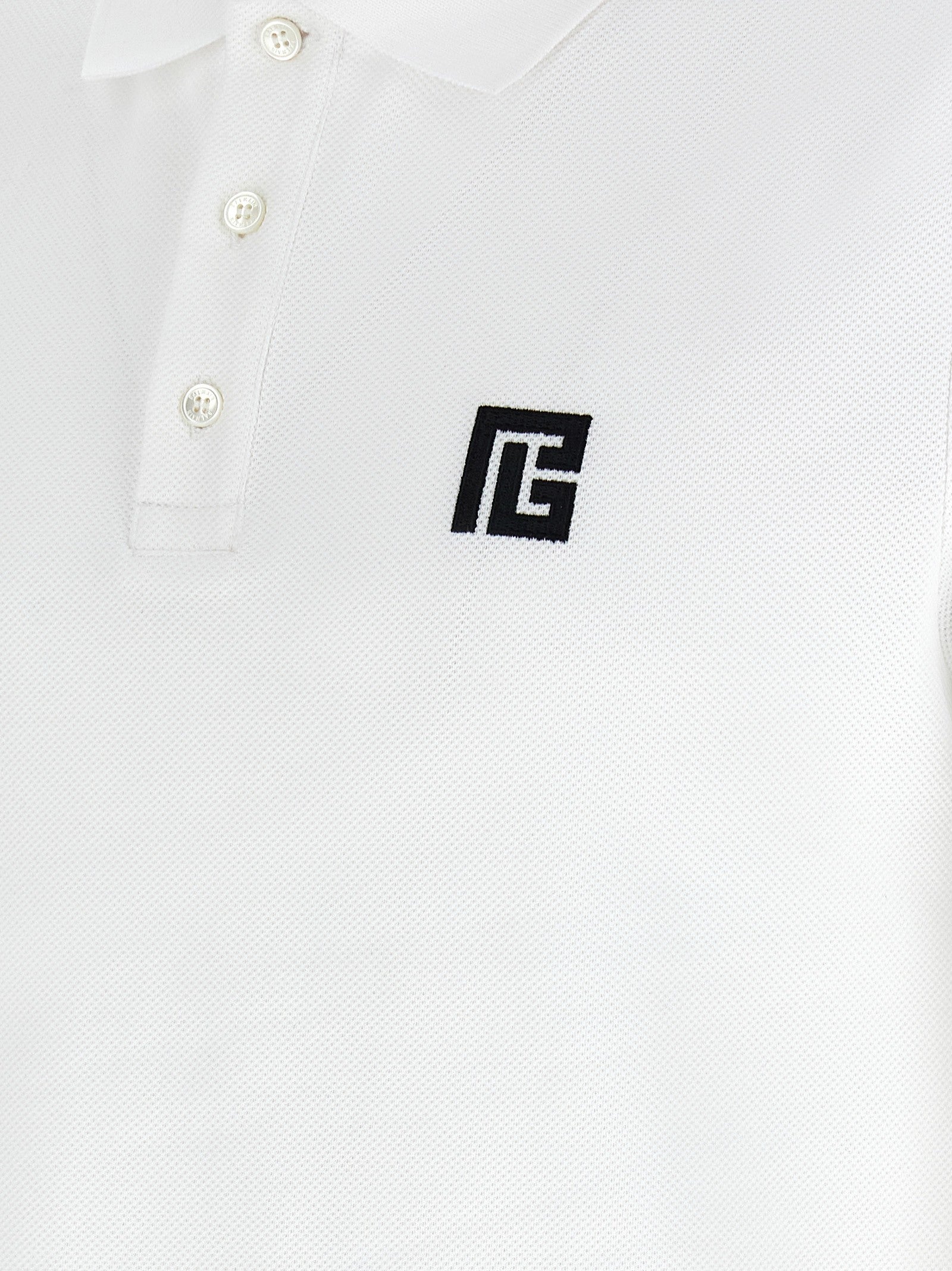 Balmain - Embroidery polo shirt