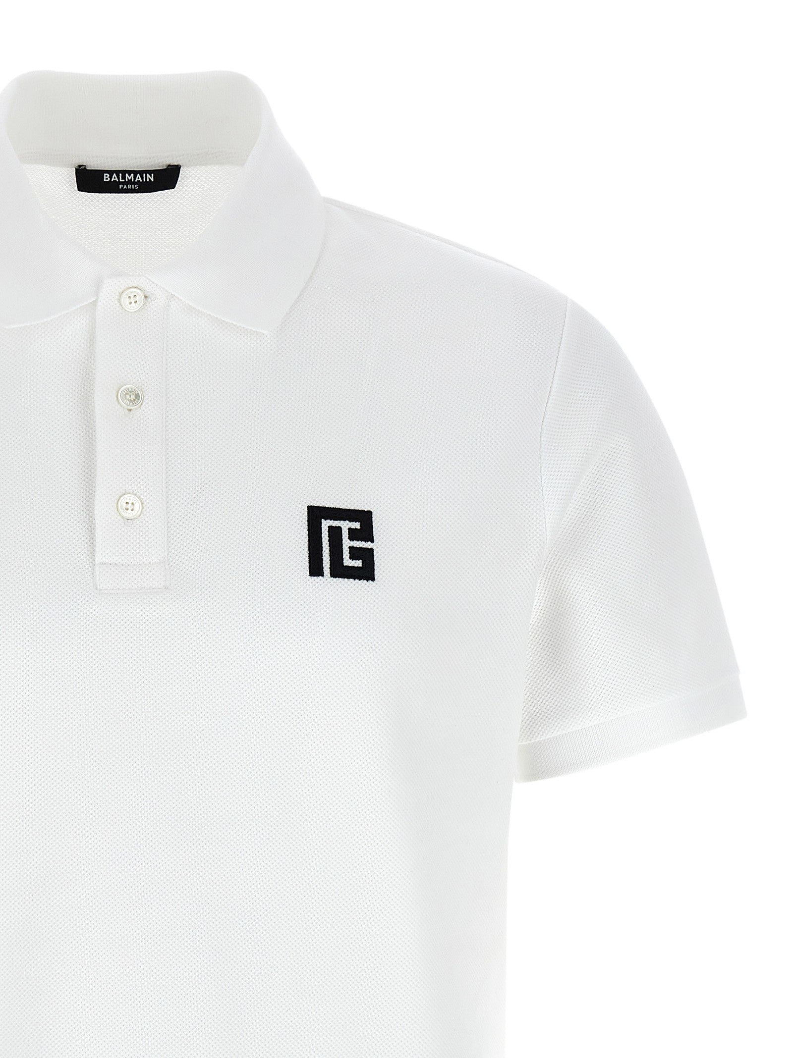 Balmain - Embroidery polo shirt