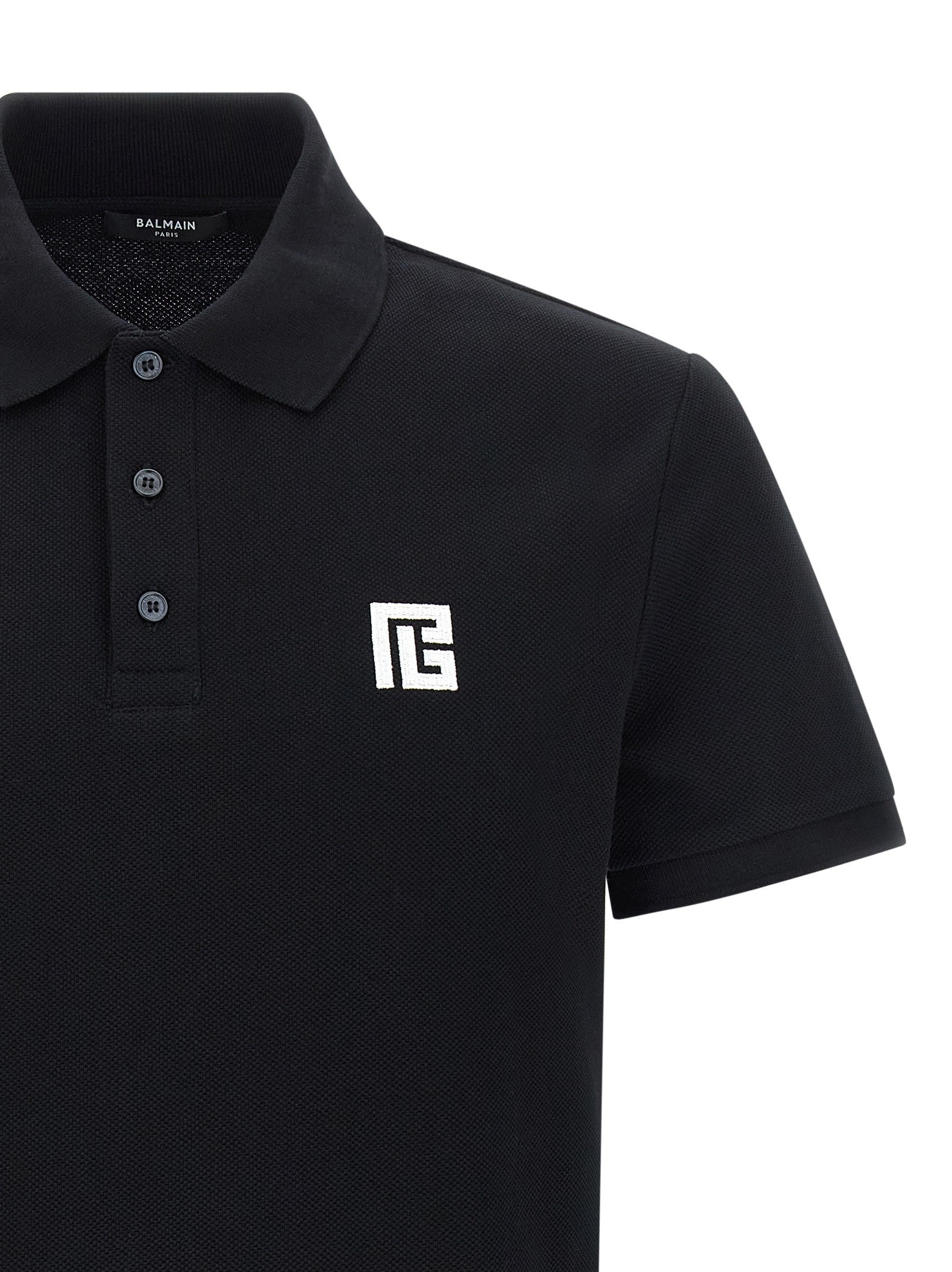 Balmain - Embroidery polo shirt