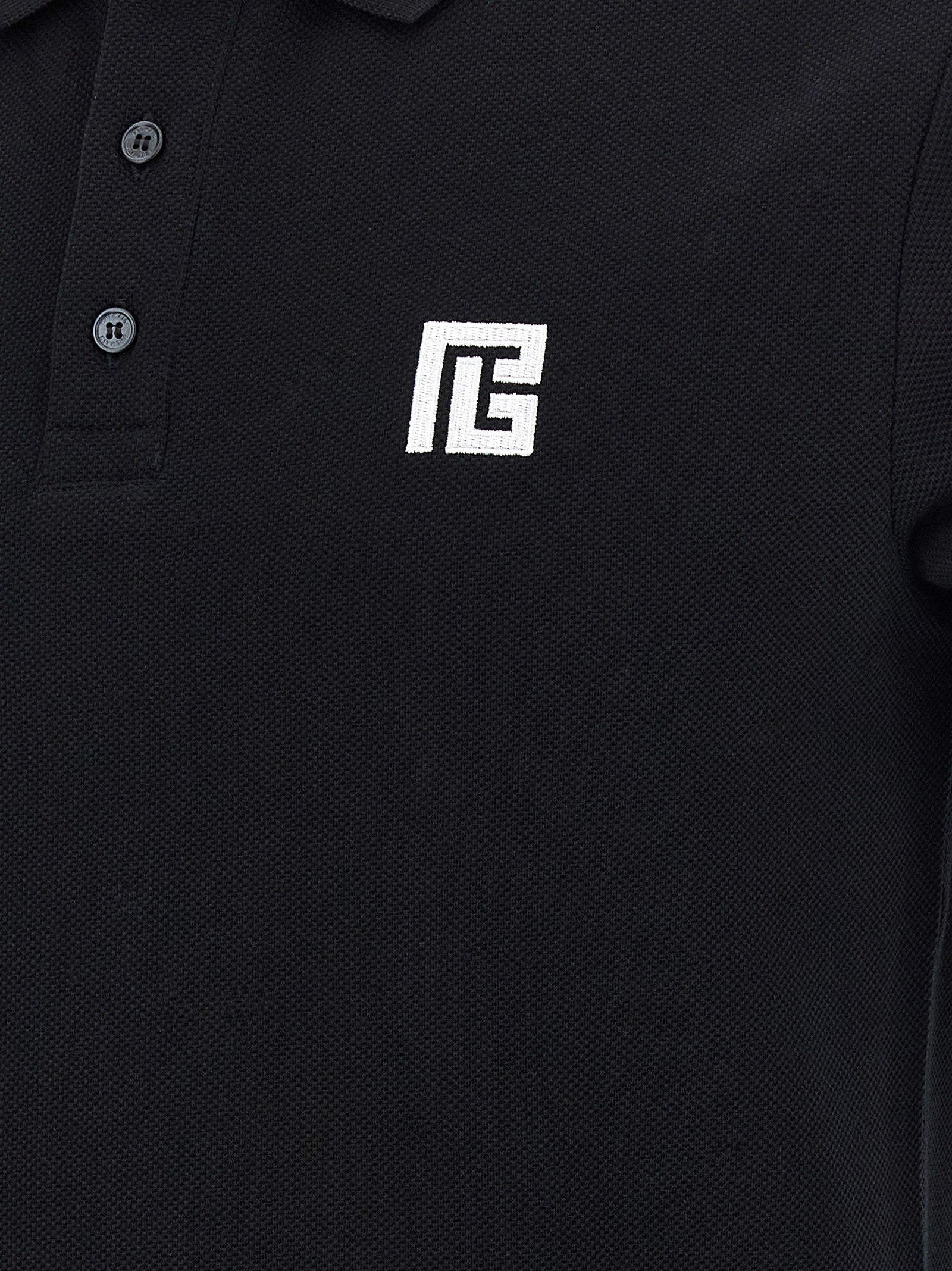 Balmain - Embroidery polo shirt