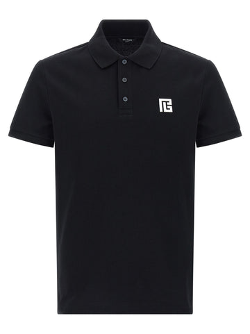 Balmain - Embroidery polo shirt