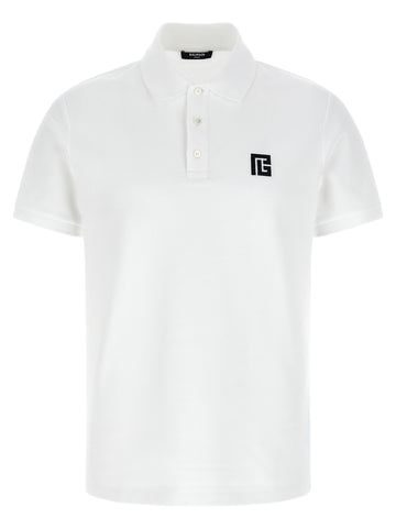 Balmain - Embroidery polo shirt