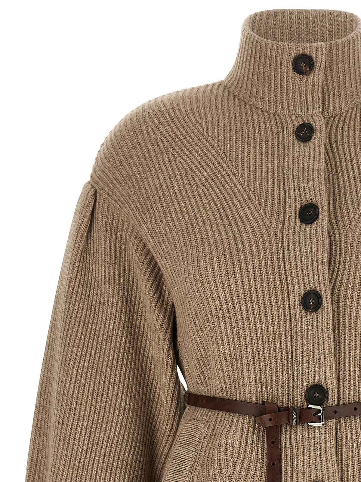 Brunello Cucinelli - English Half-ribbed Wool Cardigan