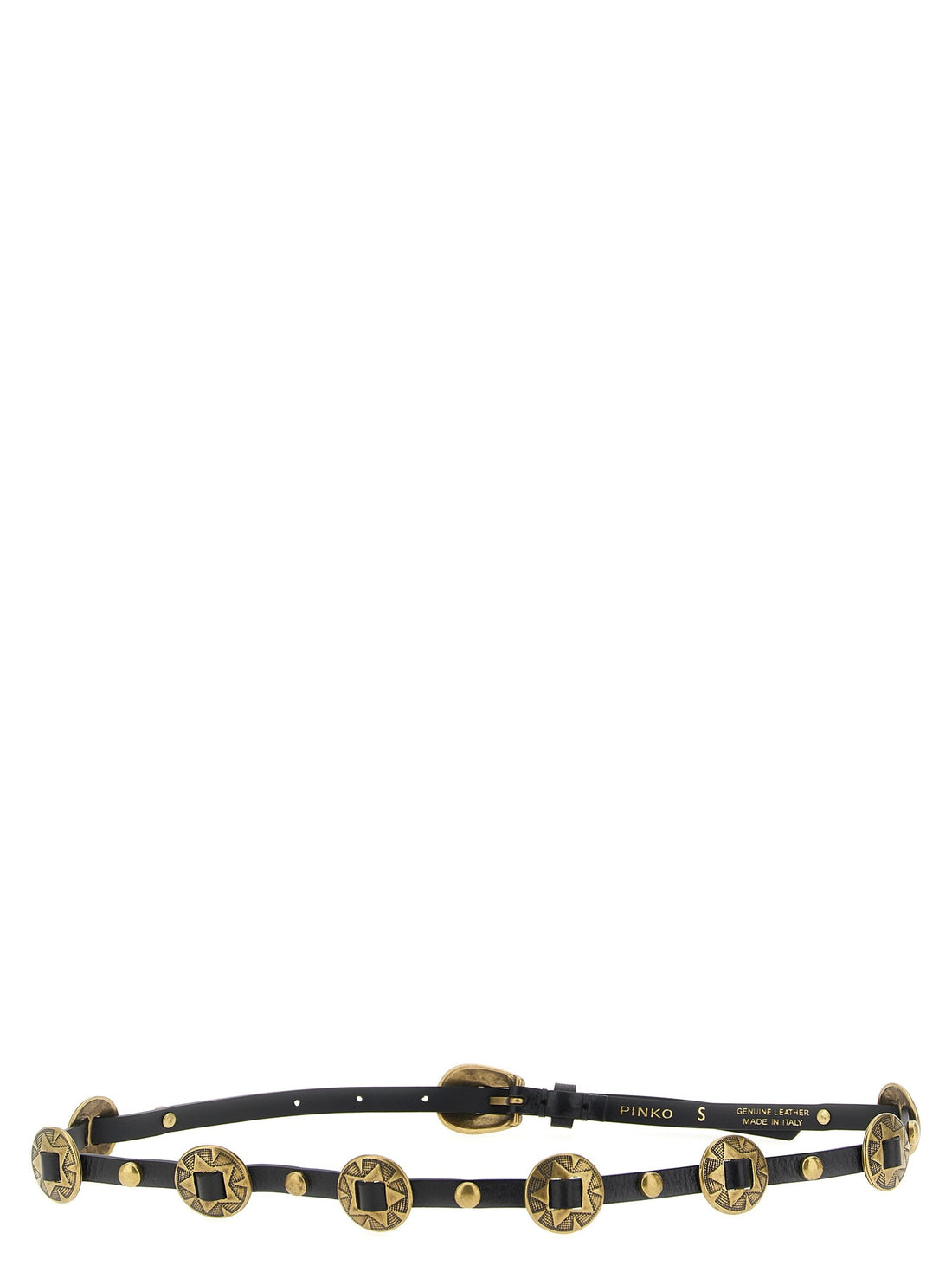 Pinko - Engraved plaque belt