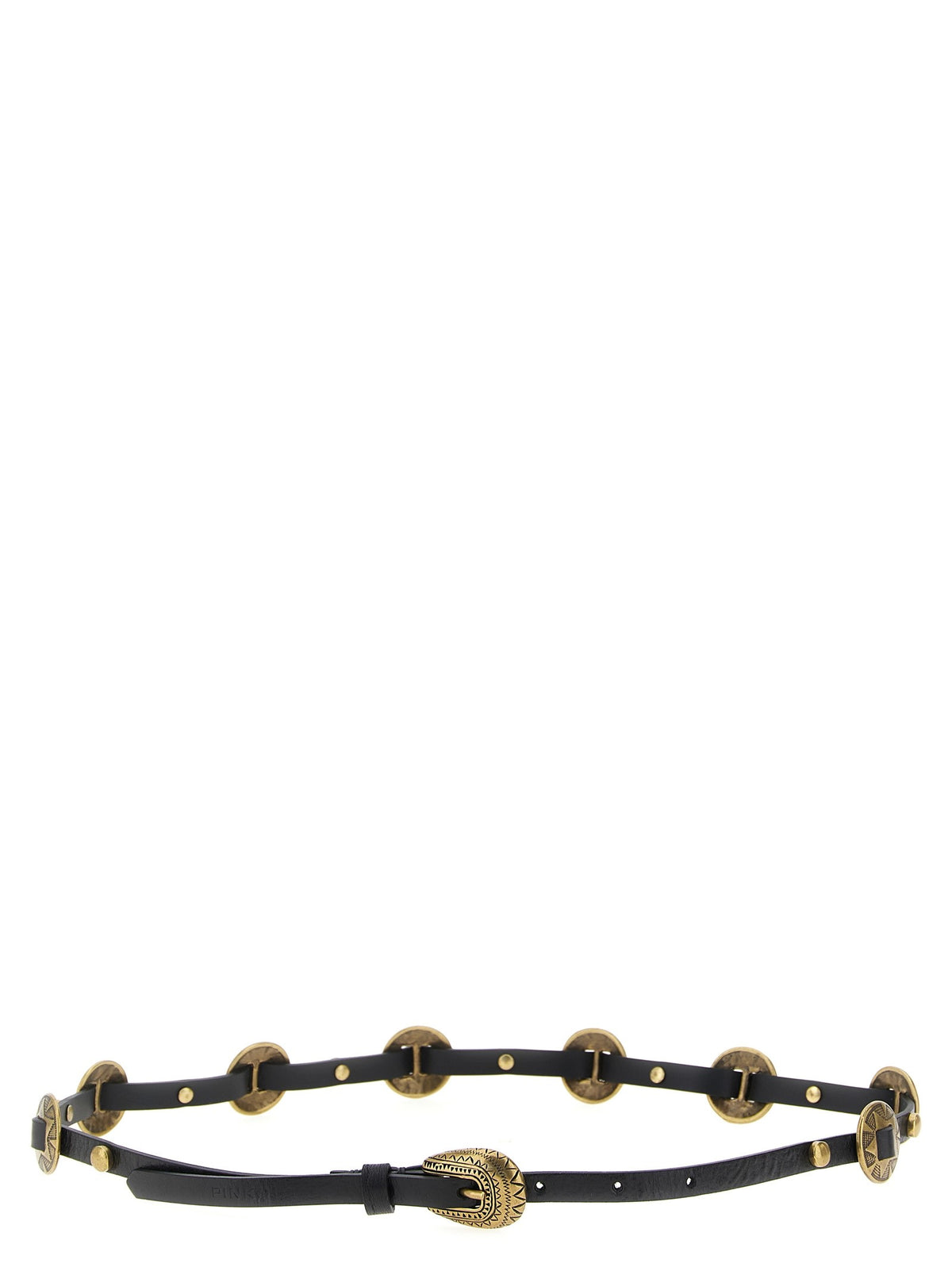 Pinko - Engraved plaque belt