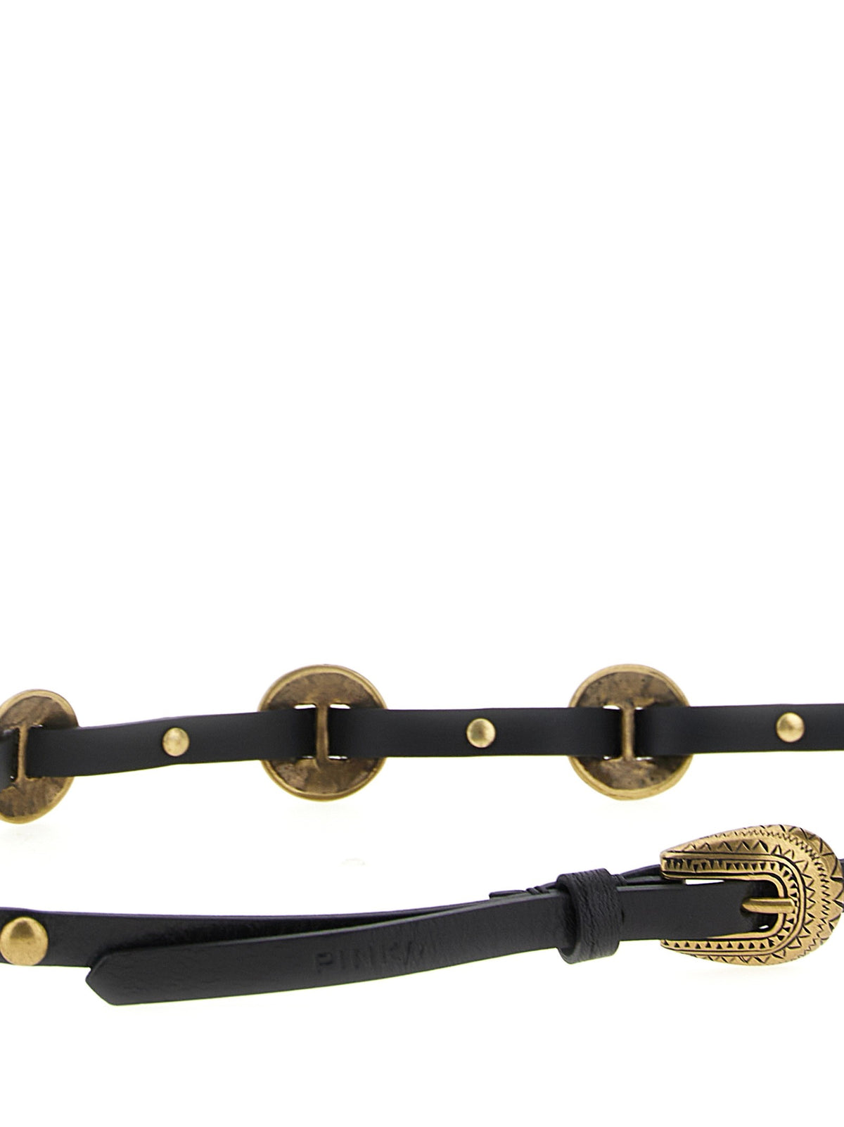 Pinko - Engraved plaque belt