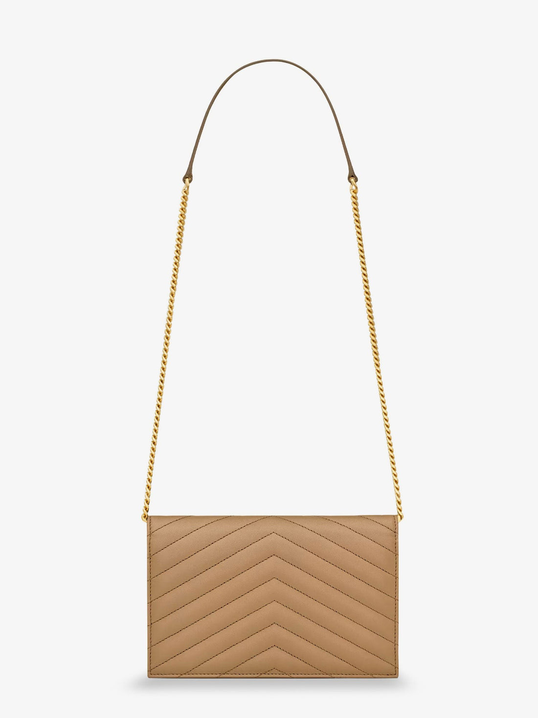 Envelope leather shoulder bag