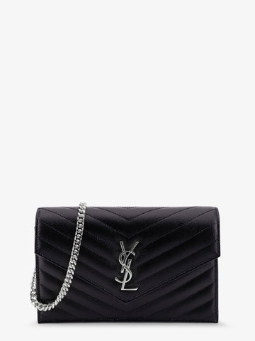 Saint Laurent Saint Laurent - Envelope leather wallet crossbody bag with chain shoulder strap