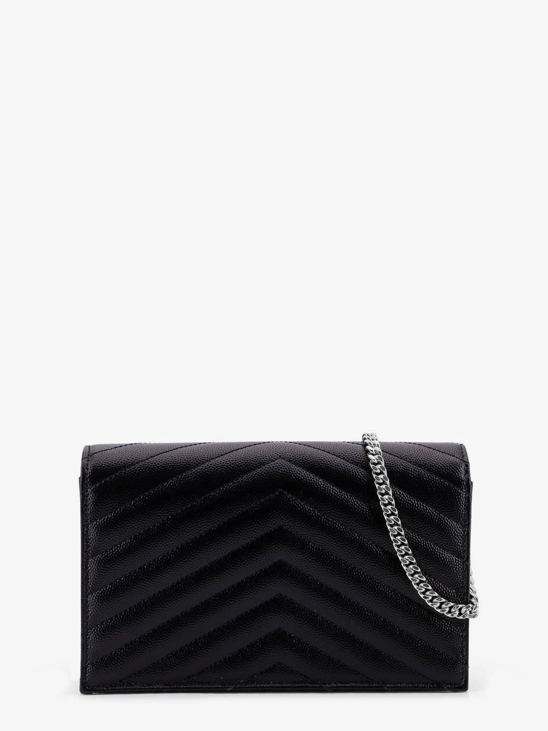 Saint Laurent - Envelope leather wallet crossbody bag with chain shoulder strap envelope-leather-wallet-crossbody-bag-with-chain-shoulder-strap