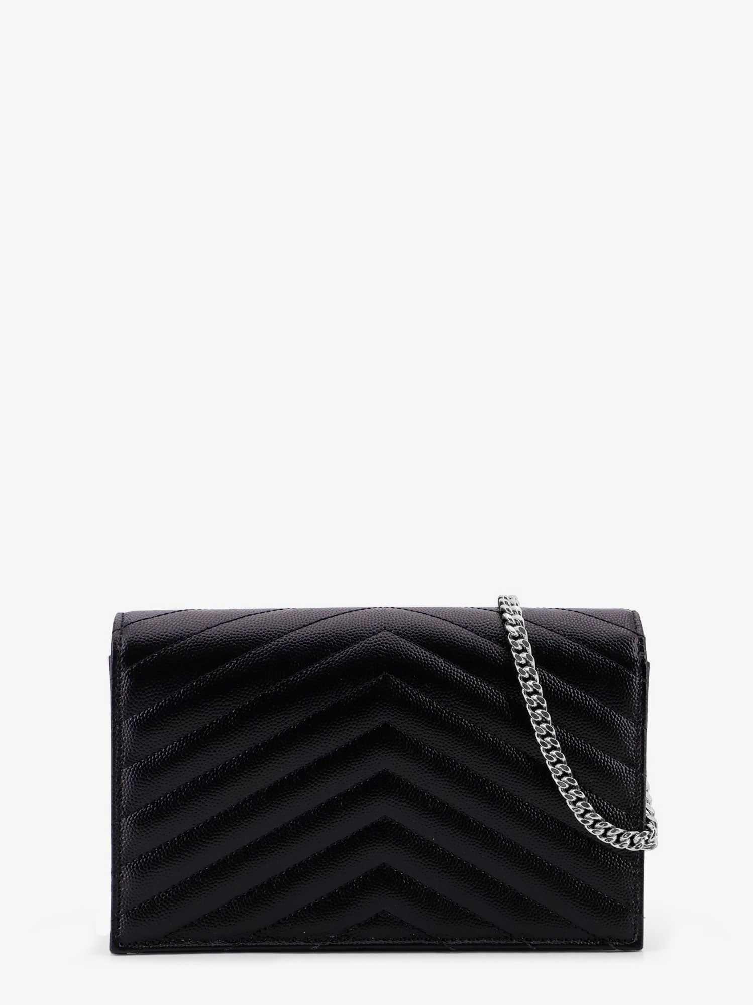 Saint Laurent Saint Laurent - Envelope leather wallet crossbody bag with chain shoulder strap