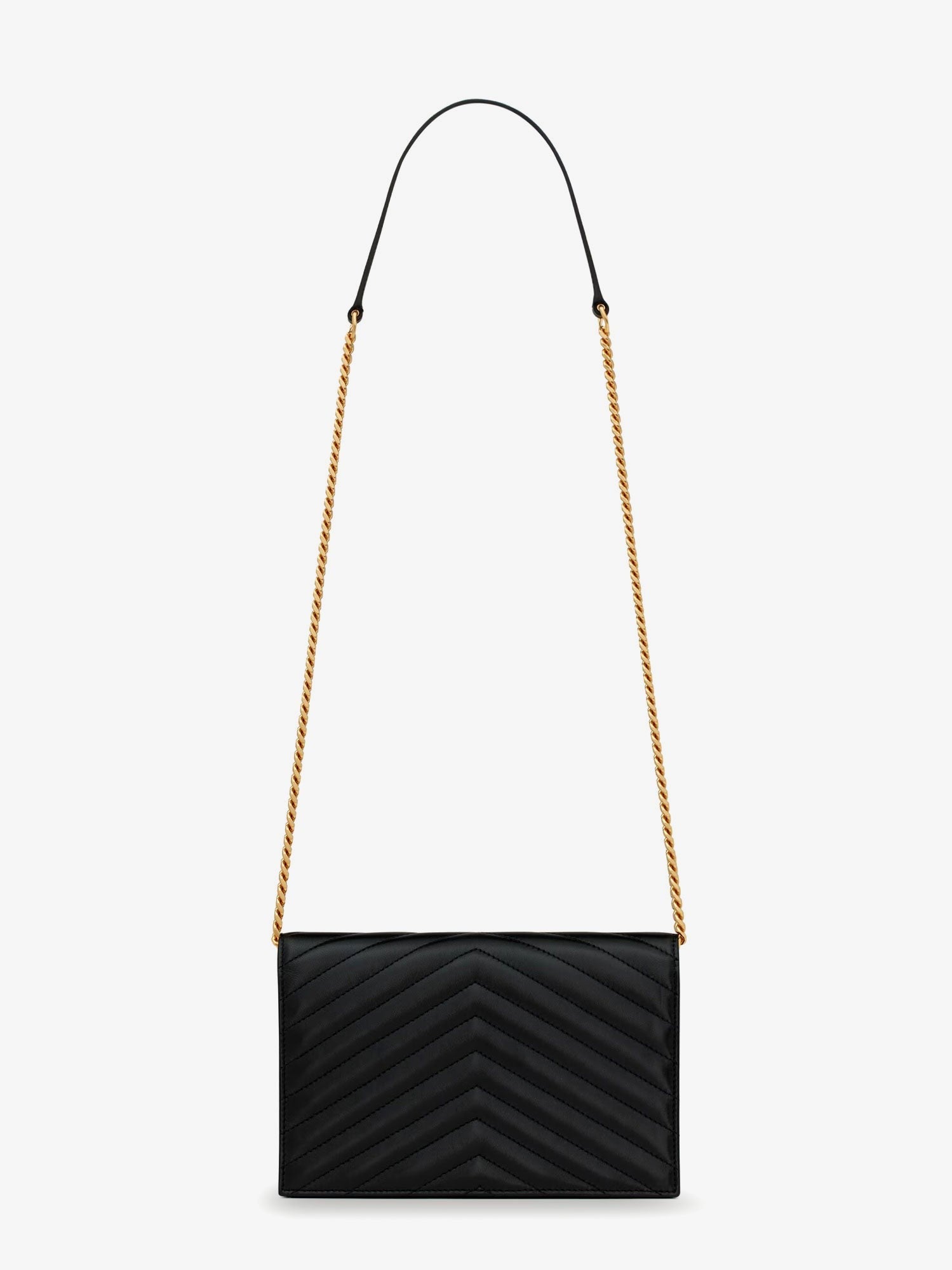 Envelope matelassé lather shoulder bag