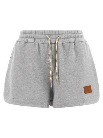 Fendi - 'Essentia' sweatshirt shorts gray XS