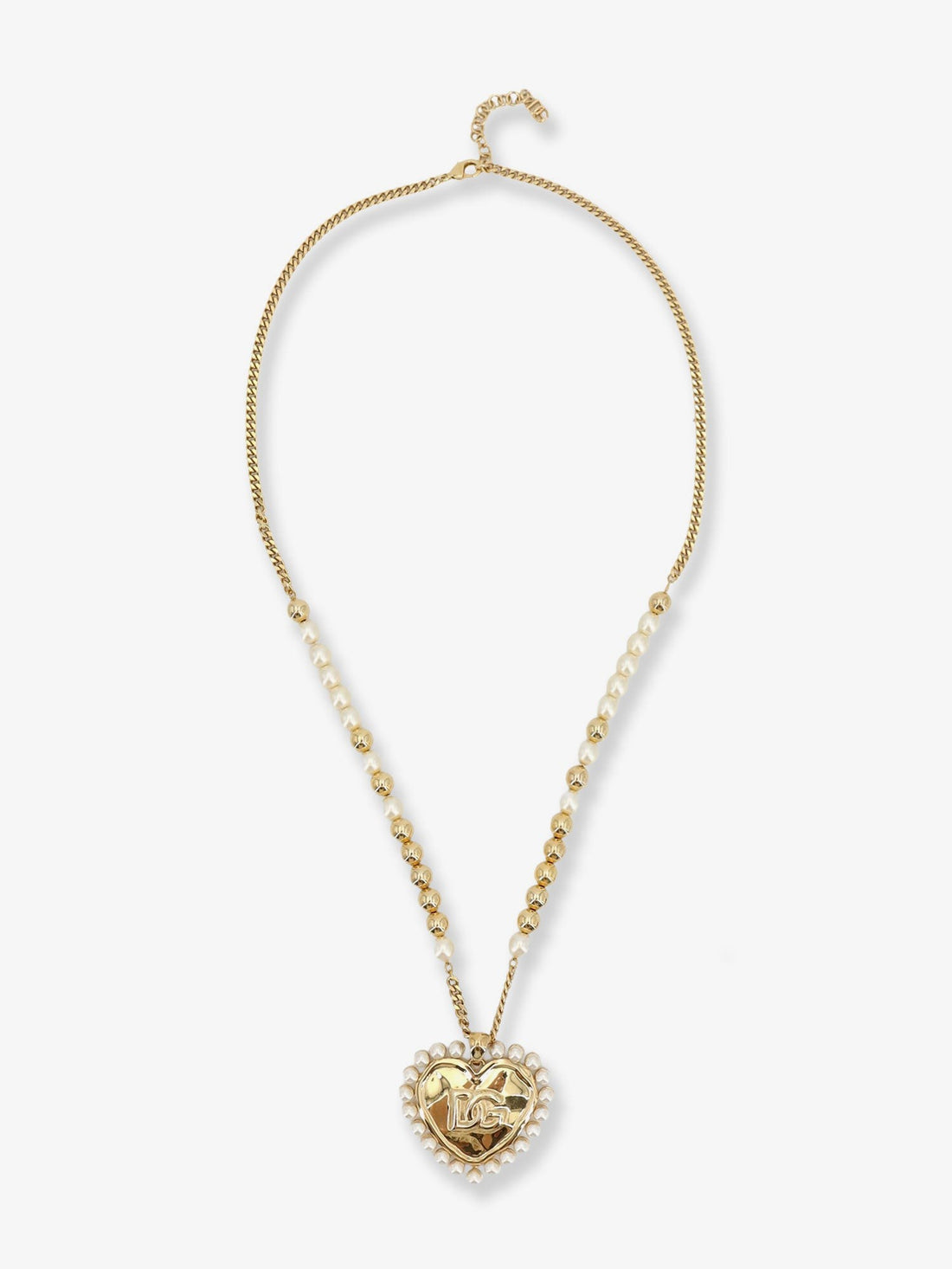 Dolce & Gabbana Everyday brass necklace with DG logo