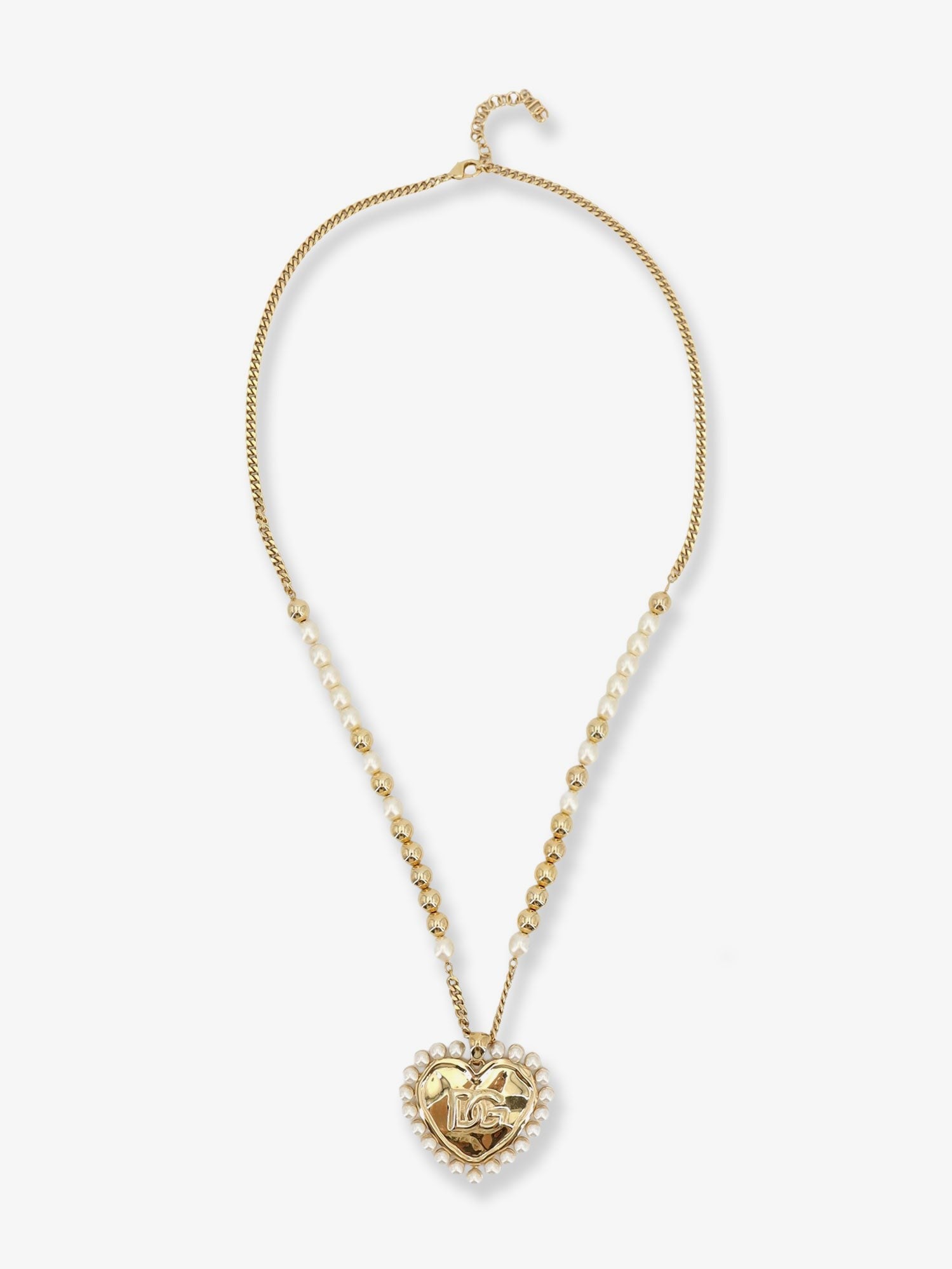 Dolce & Gabbana Everyday brass necklace with DG logo