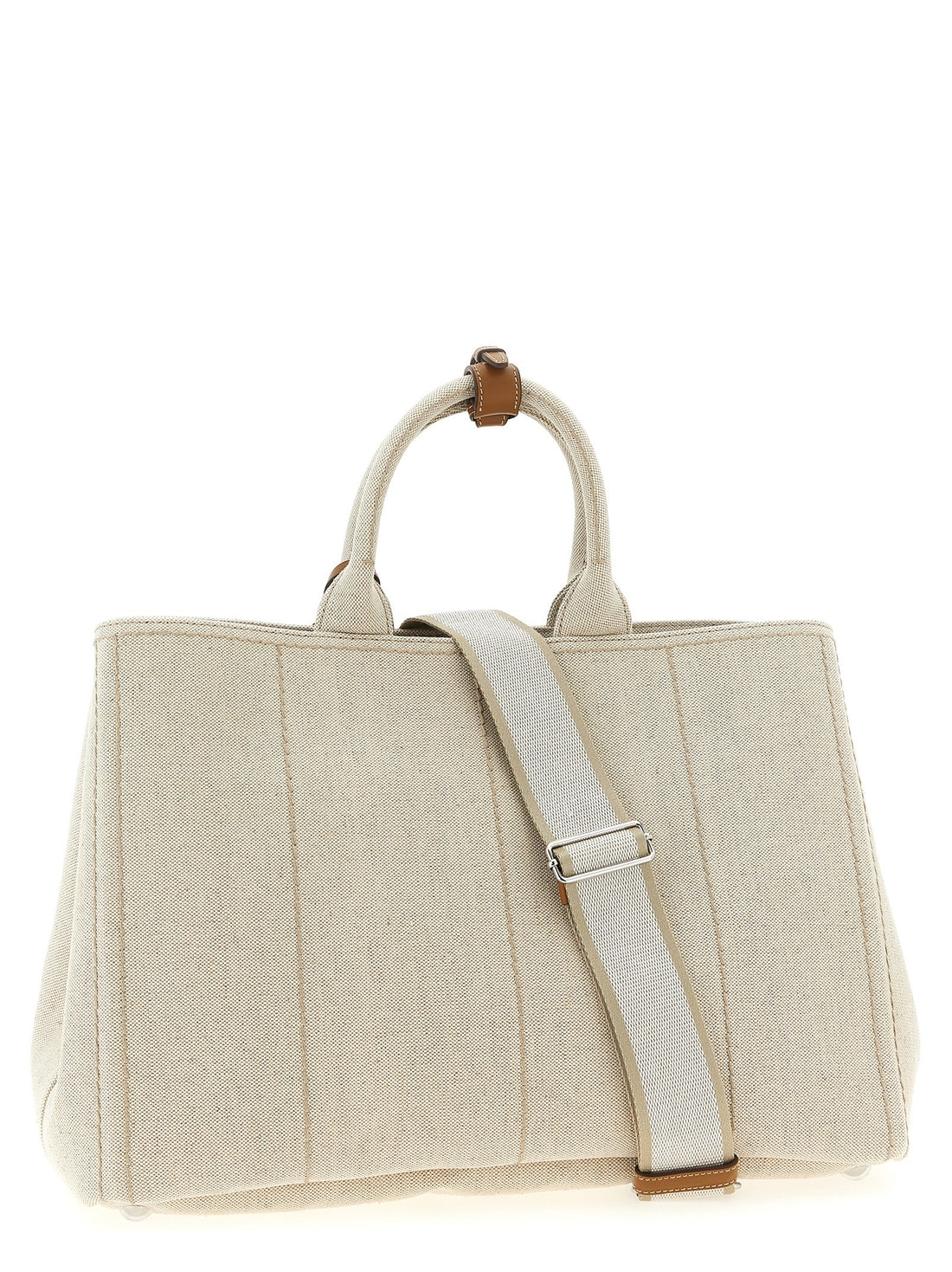 PRADA - Extra large 'Prada Jardinière' shopping bag beige U