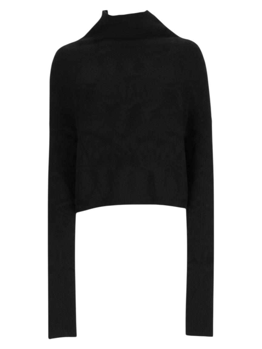 RICK OWENS - MAGLIA "LS CRATER" Black