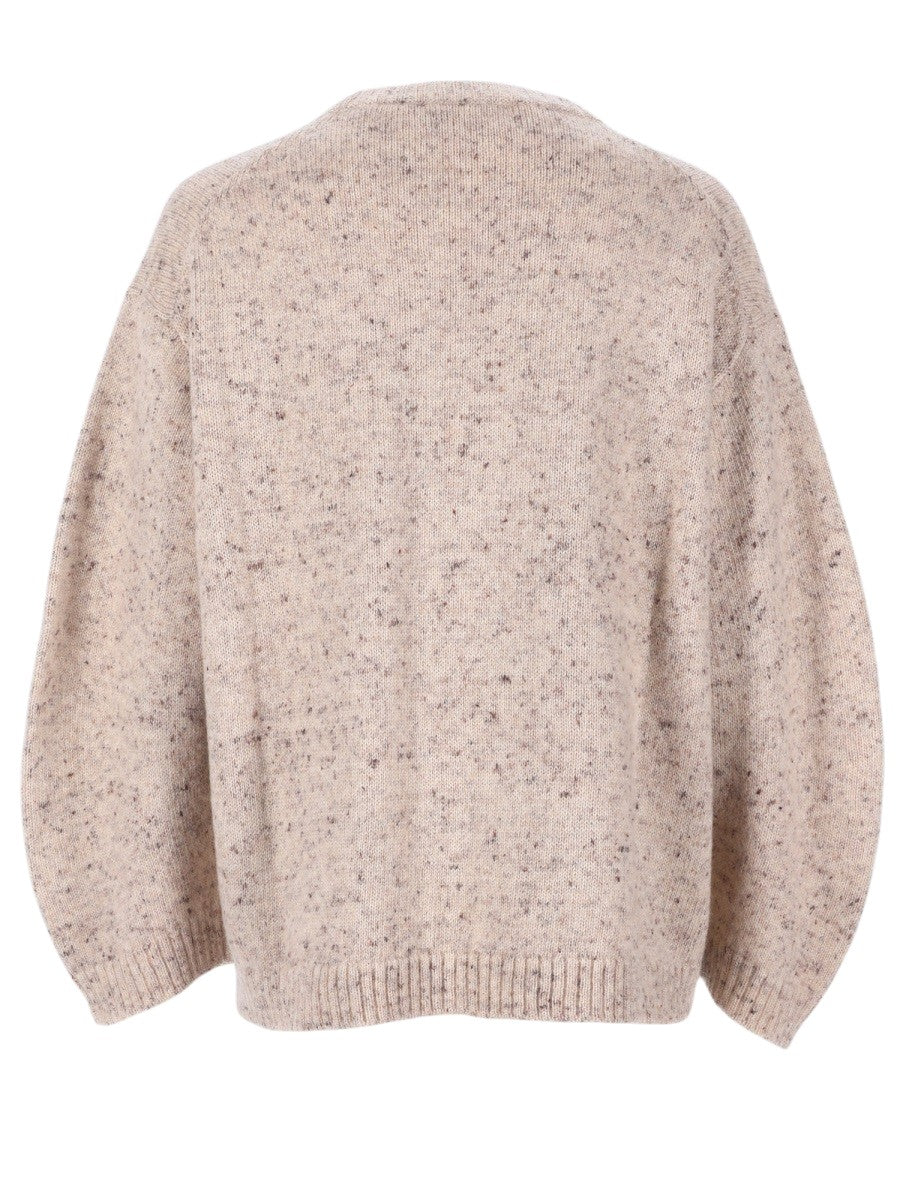 Fabiana Filippi - Lurex Donegal Knit Sweater - Beige fabiana-filippi-lurex-donegal-knit-sweater-beige-front-jpg