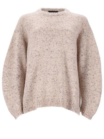 Fabiana Filippi - Lurex Donegal Knit Sweater - Beige fabiana-filippi-lurex-donegal-knit-sweater-beige-front-jpg