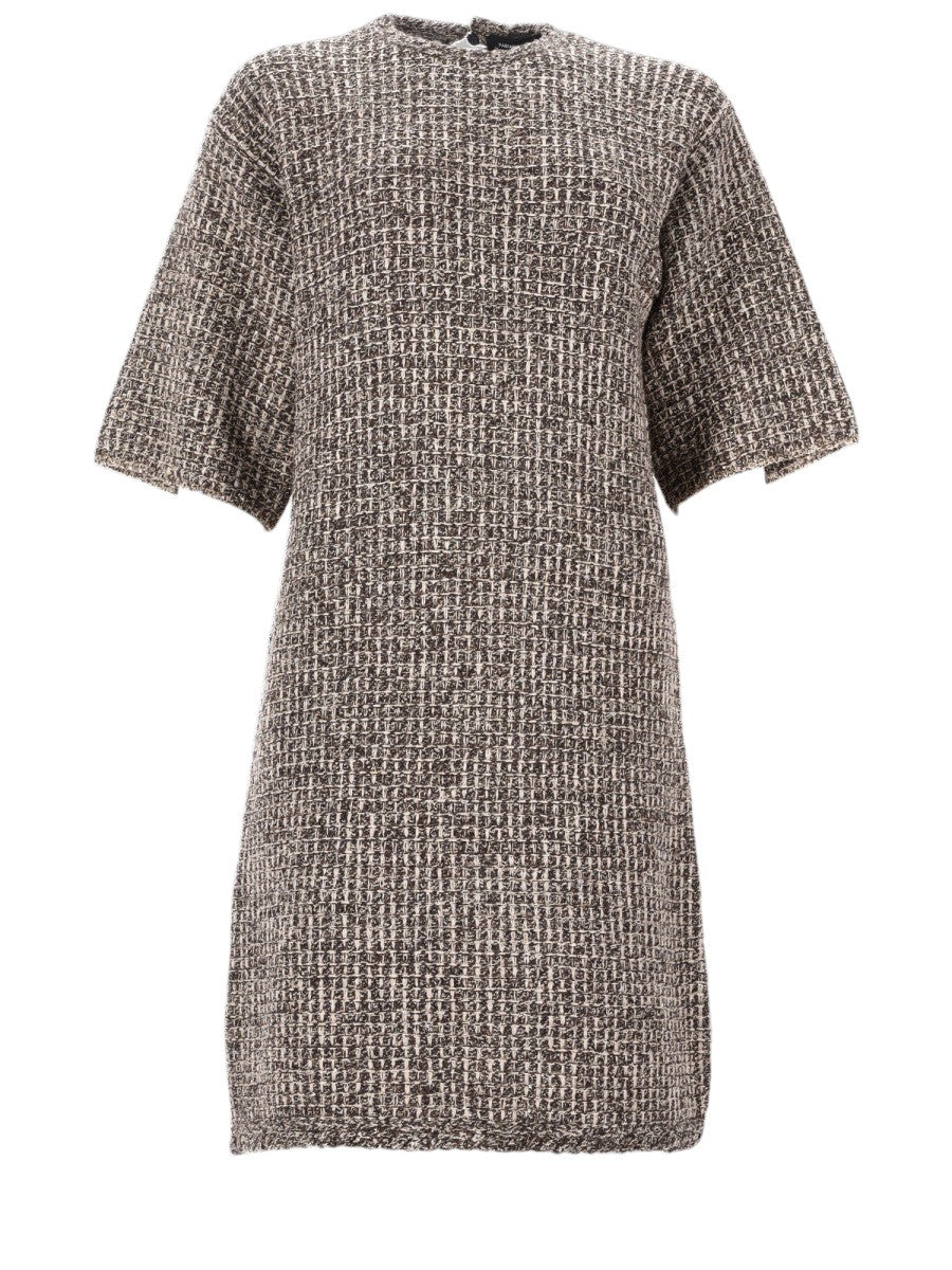 Fabiana Filippi - Tweed Midi Dress - Brown fabiana-filippi-tweed-midi-dress-brown-front-jpg