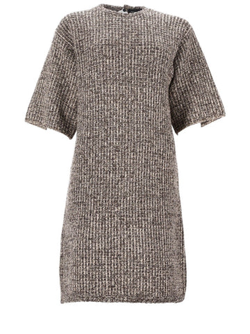 Fabiana Filippi - Tweed Midi Dress - Brown fabiana-filippi-tweed-midi-dress-brown-front-jpg