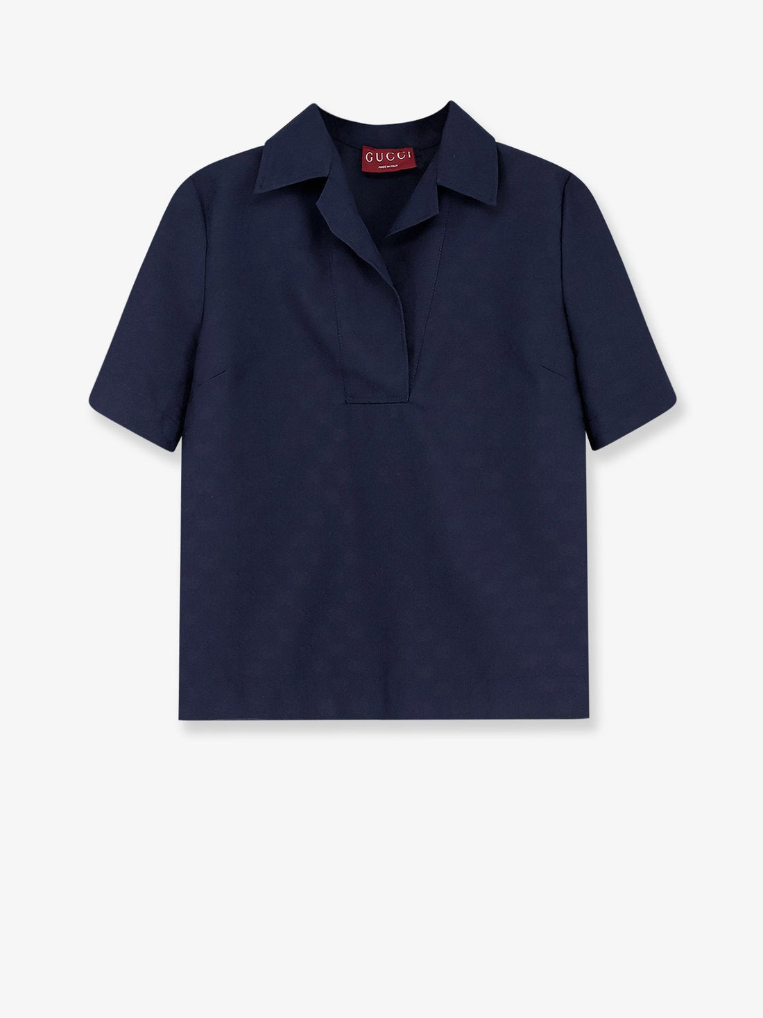 Gucci - Fabric polo shirt with GG pattern fabric-polo-shirt-with-gg-pattern