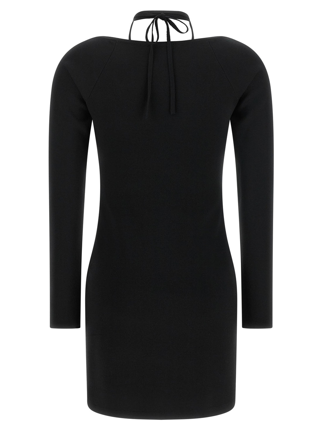 Elisabetta Franchi - Fabric stitch knit dress Black