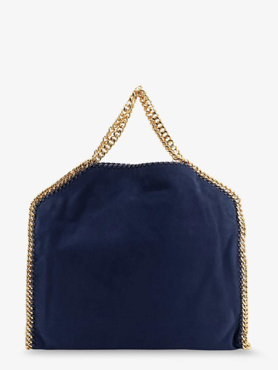 stella mccartney - Falabella alter suede shoulder bag with metal profiles Navy UNI