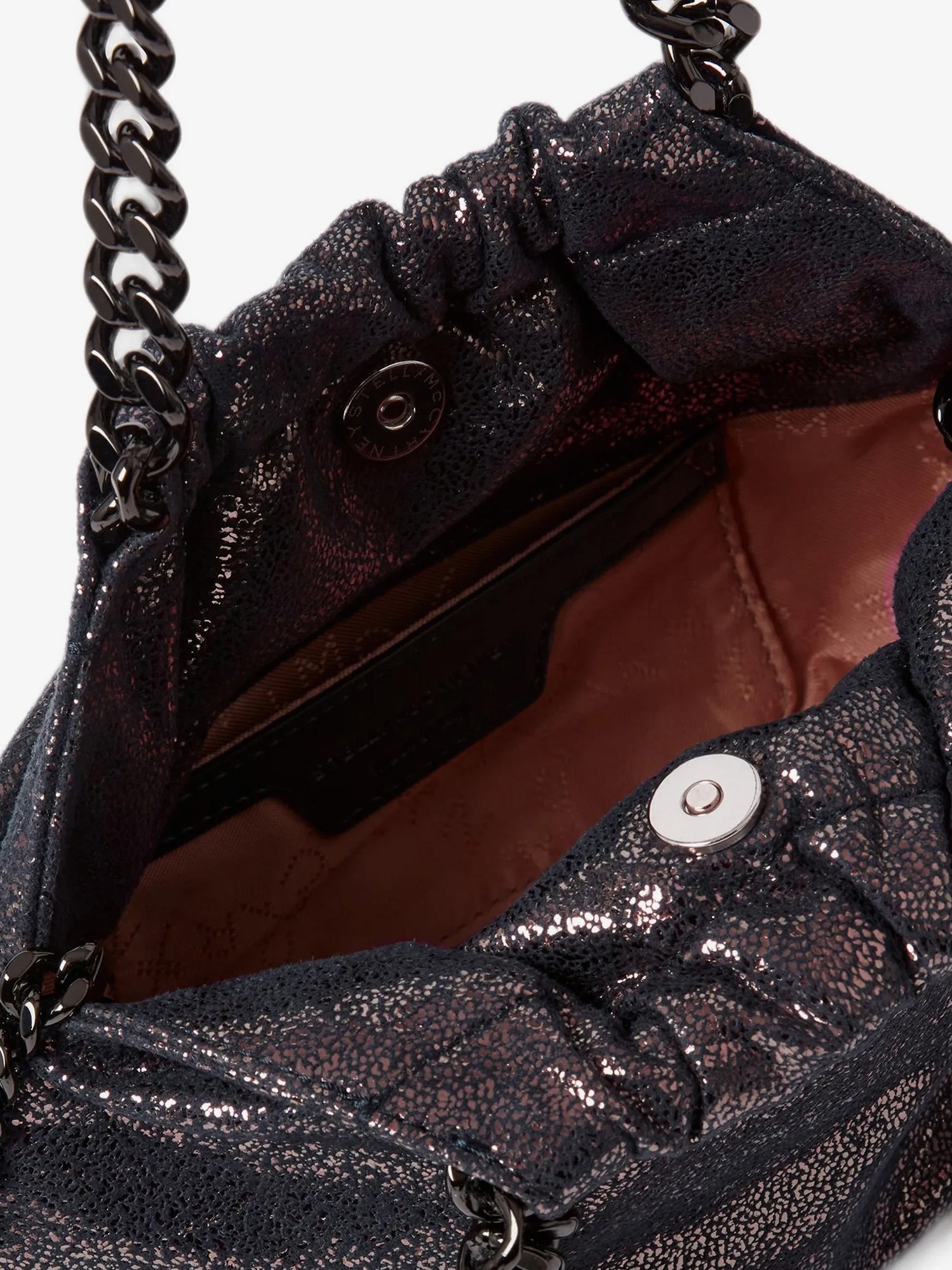 stella mccartney stella mccartney - Falabella Eco Shiny Dotted Chamois Fabric Shoulder Bag