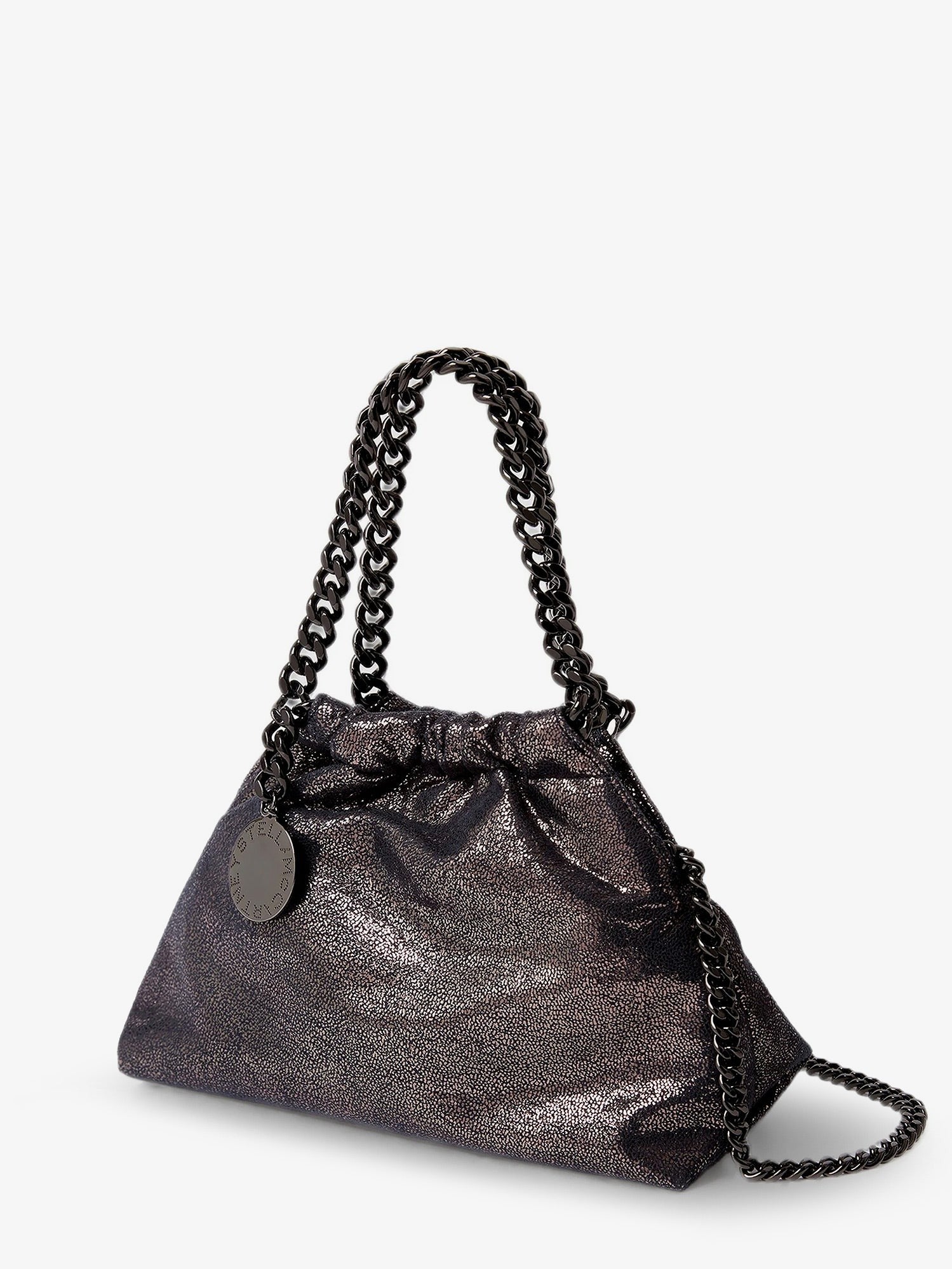 stella mccartney stella mccartney - Falabella Eco Shiny Dotted Chamois Fabric Shoulder Bag