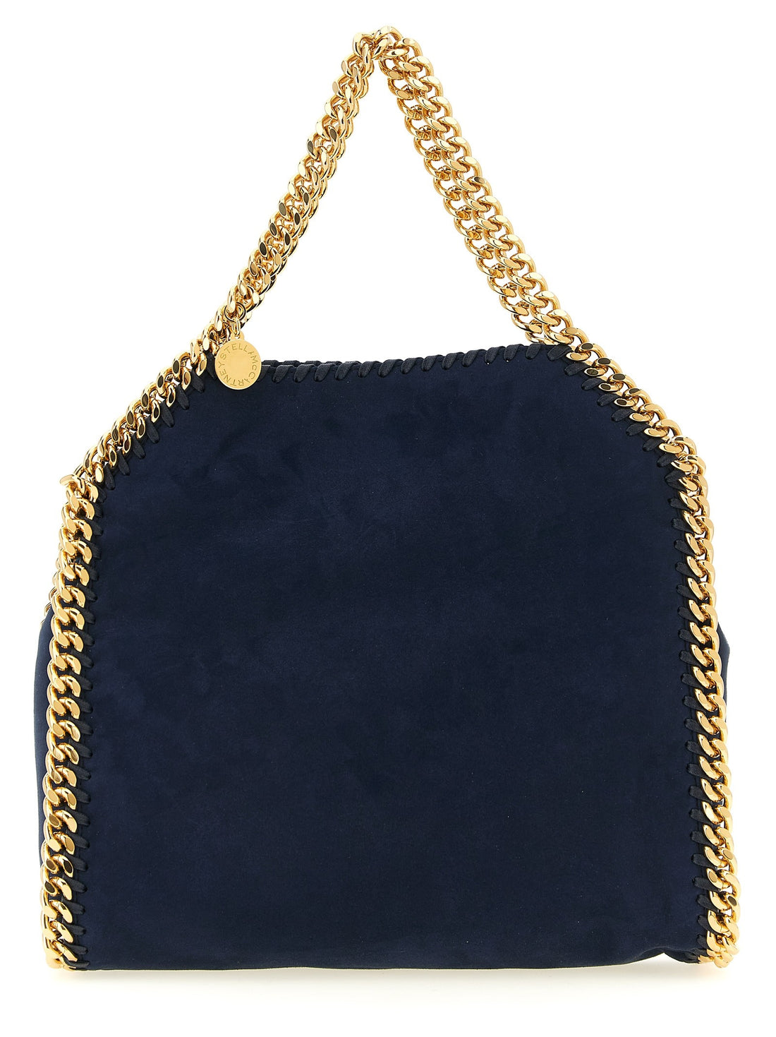 stella mccartney - Falabella Mini velvet crossbody bag Navy UNI
