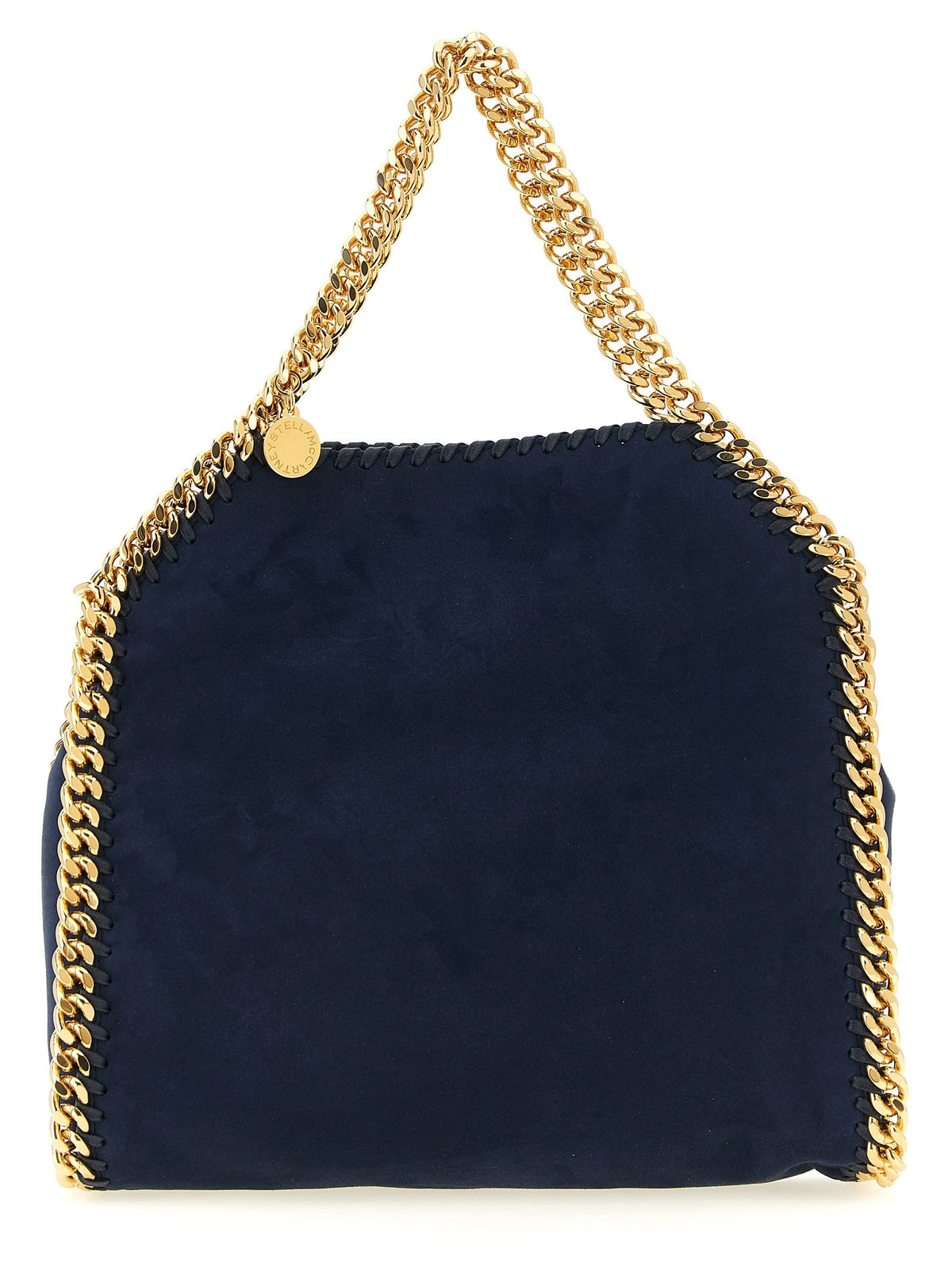 stella mccartney - Falabella Mini velvet crossbody bag Navy UNI