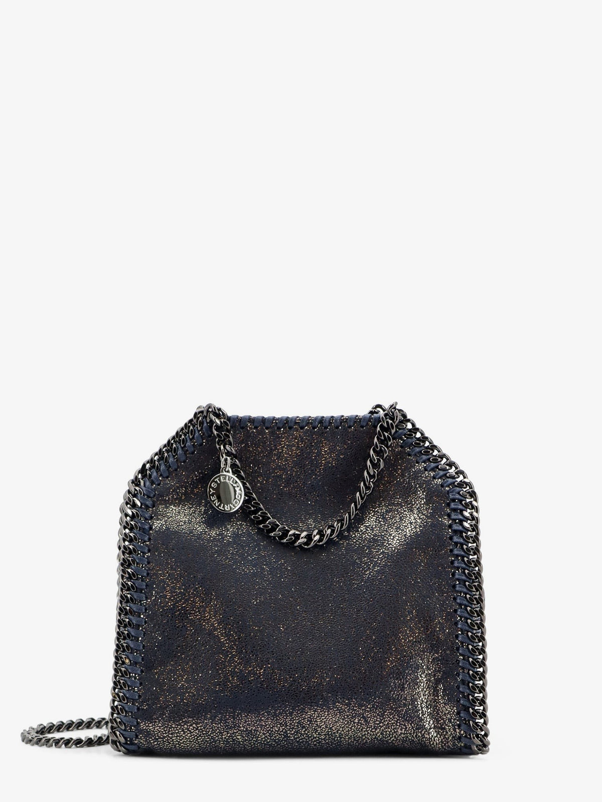 stella mccartney - Falabella Tiny Shiny Shaggy Deer crossbody bag Darknavy UNI